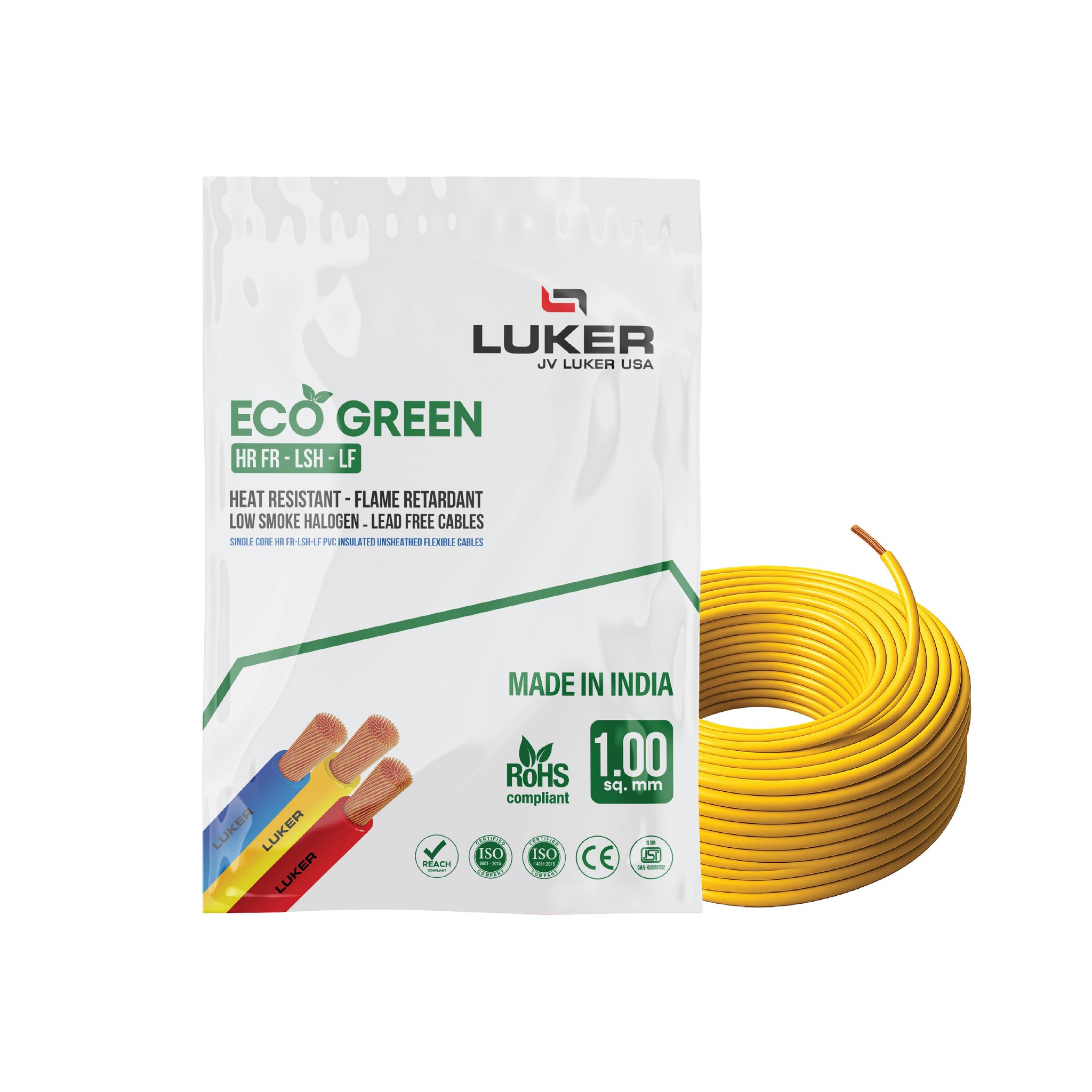 Eco Green HR-FR-LSH-LF  | 2.50 SQMM | Class 2 (180Mtr)