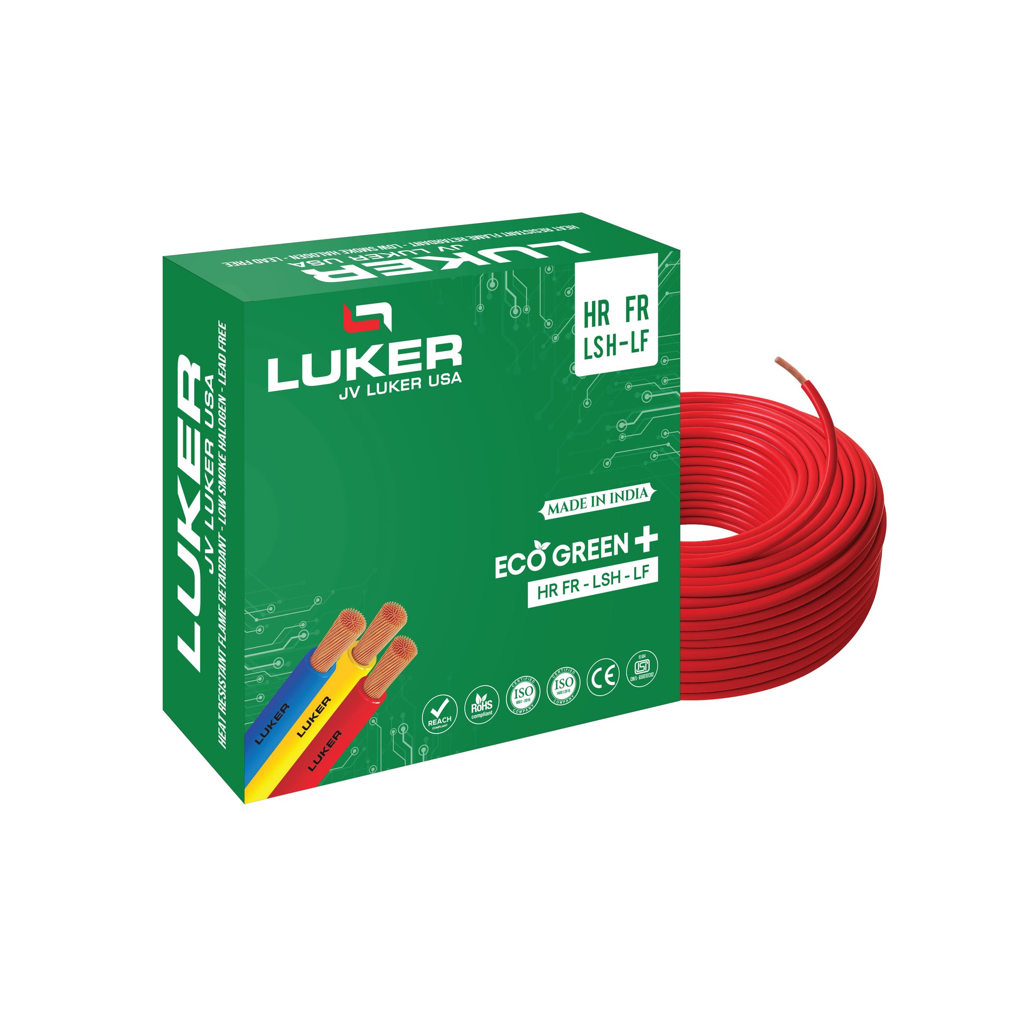 Eco Green + HR-FR-LSH-LF | 4.00 SQMM | Class 5 (90Mtr)