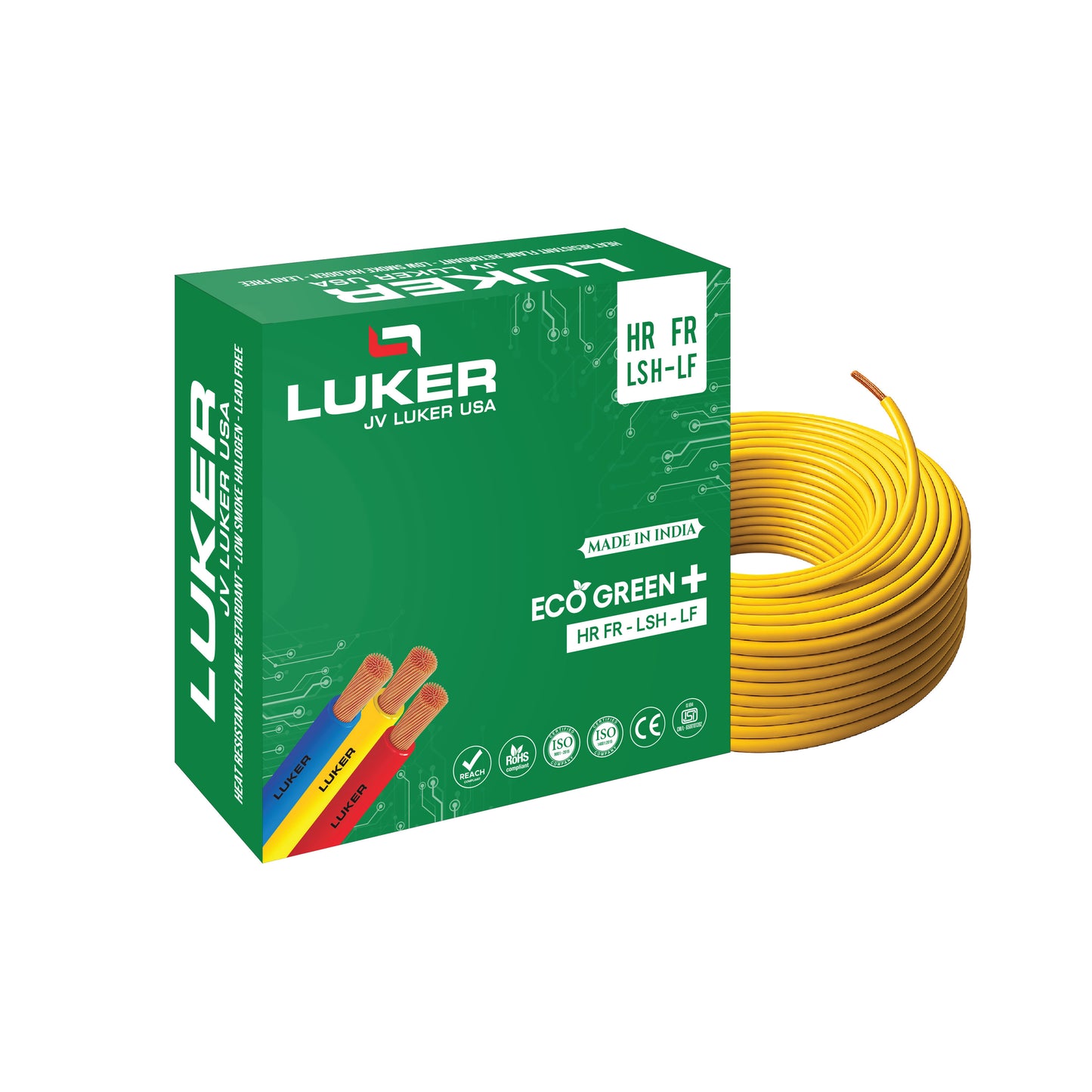 Eco Green + HR-FR-LSH-LF | 4.00 SQMM | Class 5 (90Mtr)