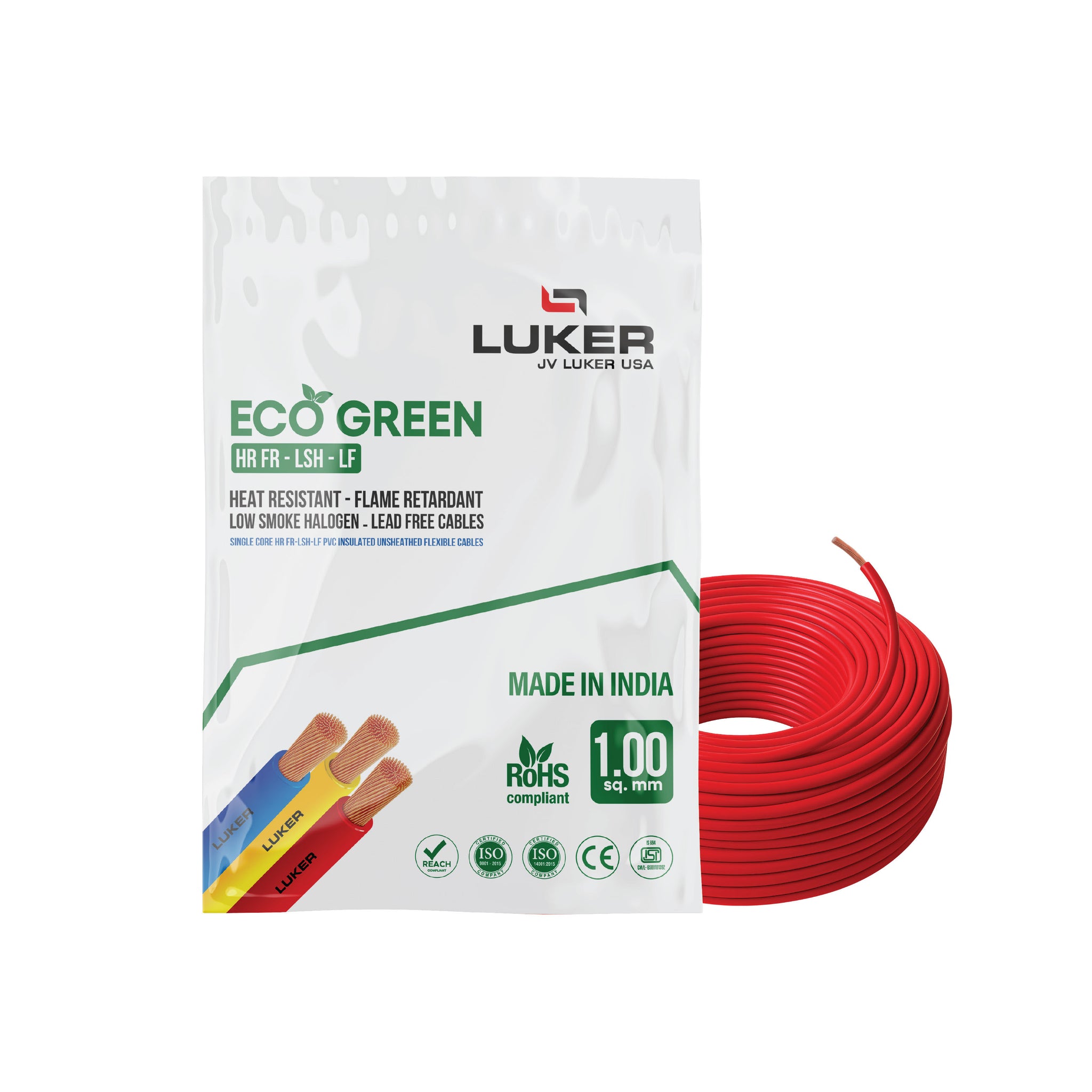 Eco Green HR-FR-LSH-LF  | 4.00 SQMM | Class 5 (180Mtr)