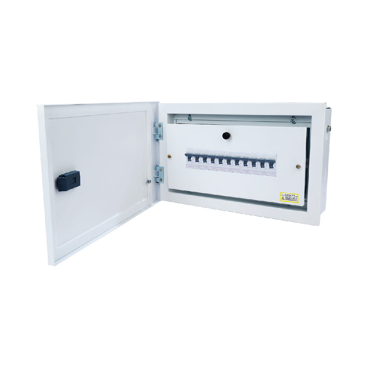 12-Way SPN Anti-Dust Distribution Board | 100A Copper Bus Bar | IP42 Steel DB | IS & IEC/BSEN /BSEN Certified | 7-Year Warranty