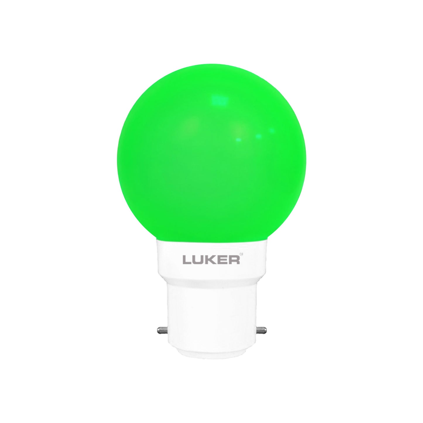 Foco High Glow 0.5W LED Color Bulb | Green | B22 Base