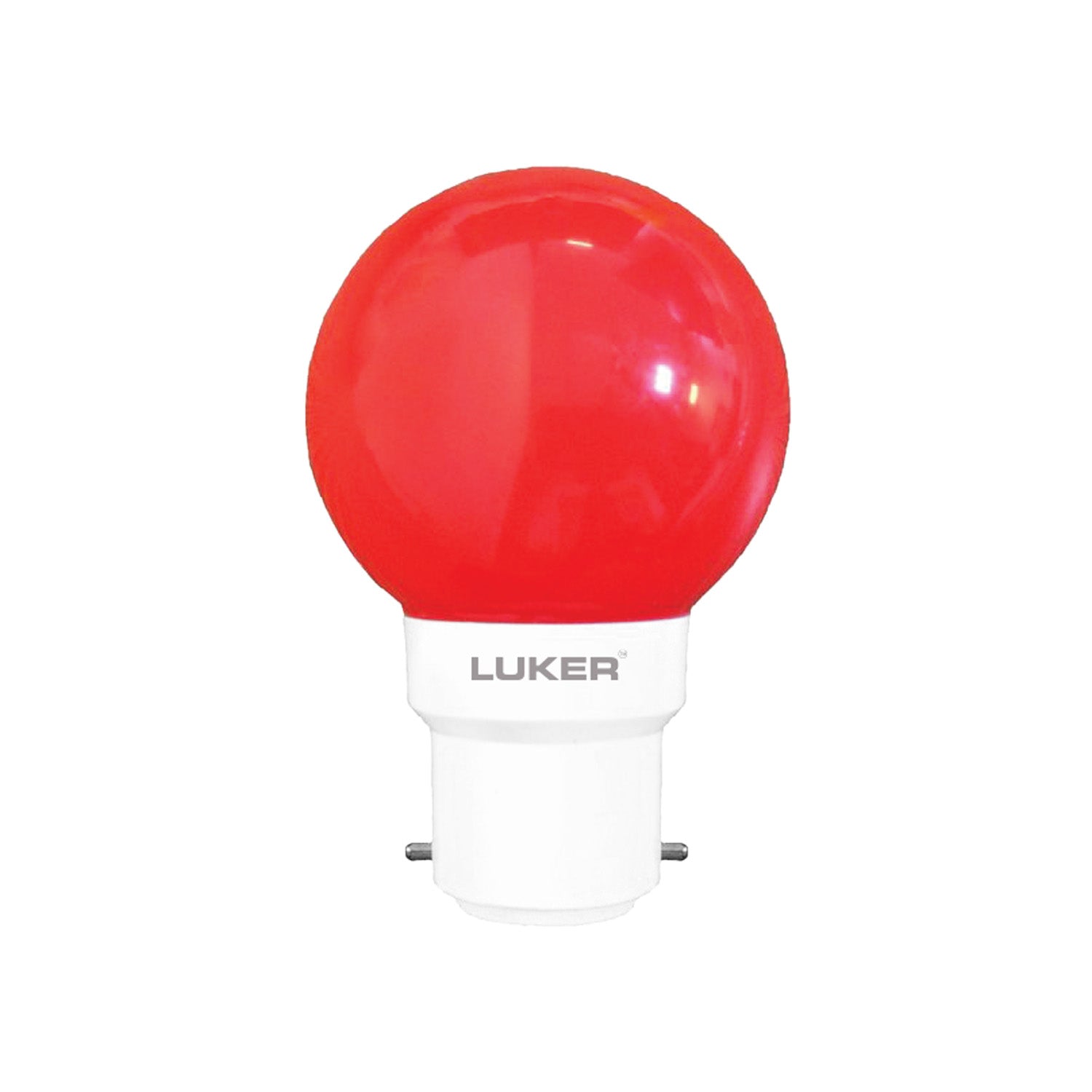 Foco High Glow 0.5W LED Color Bulb | Red | B22 Base