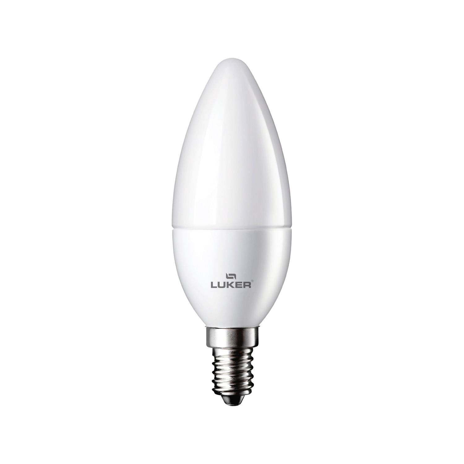 Spark DOB 5W Candle Bulb | White (WH) | E14 Base | Energy Efficient LED | 1 Star Rated