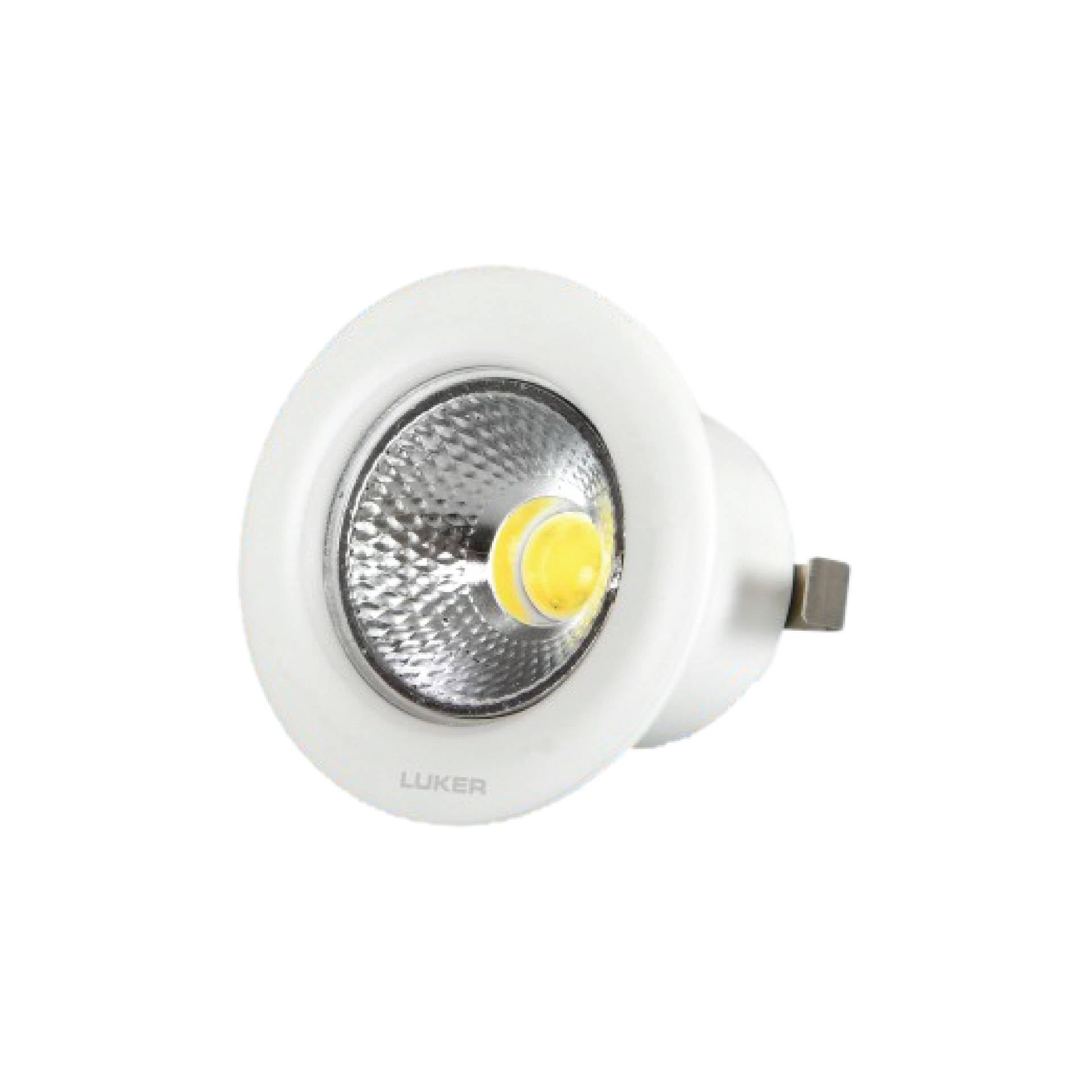 Corvus 3W Round Concealed LED Spot Light | 24° Beam Angle | White Colour | White Finish Aluminium Body | Indoor Spot Lighting