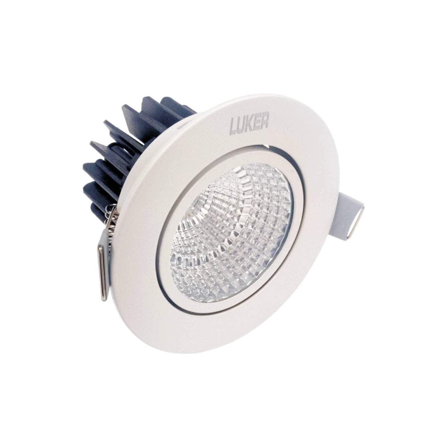 Corvus 12W Round Concealed LED Spot Light | 60° Beam Angle | Neutral White Colour | White Finish Aluminium Body | Indoor Spot Lighting
