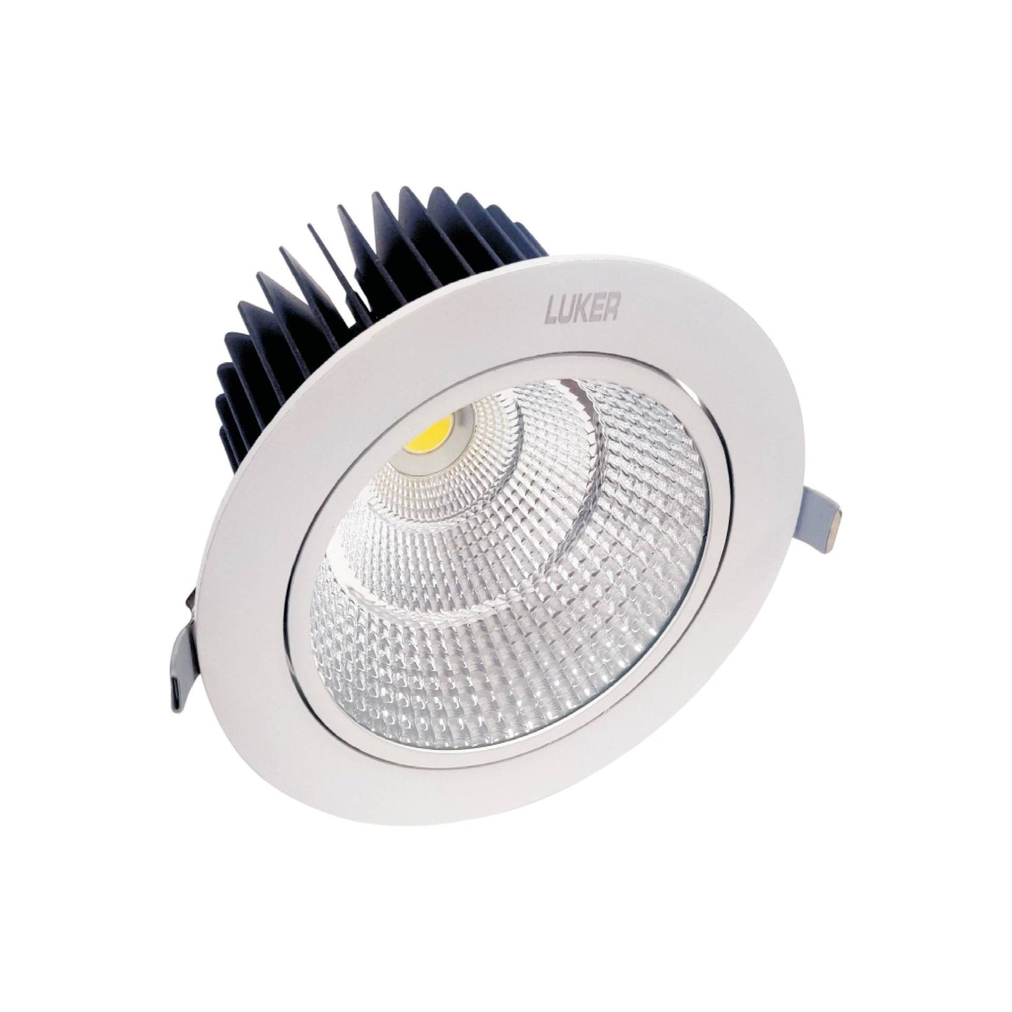Corvus 50W Round Concealed LED Spot Light | 60° Beam Angle | White Colour | White Finish Aluminium Body | Indoor Spot Lighting