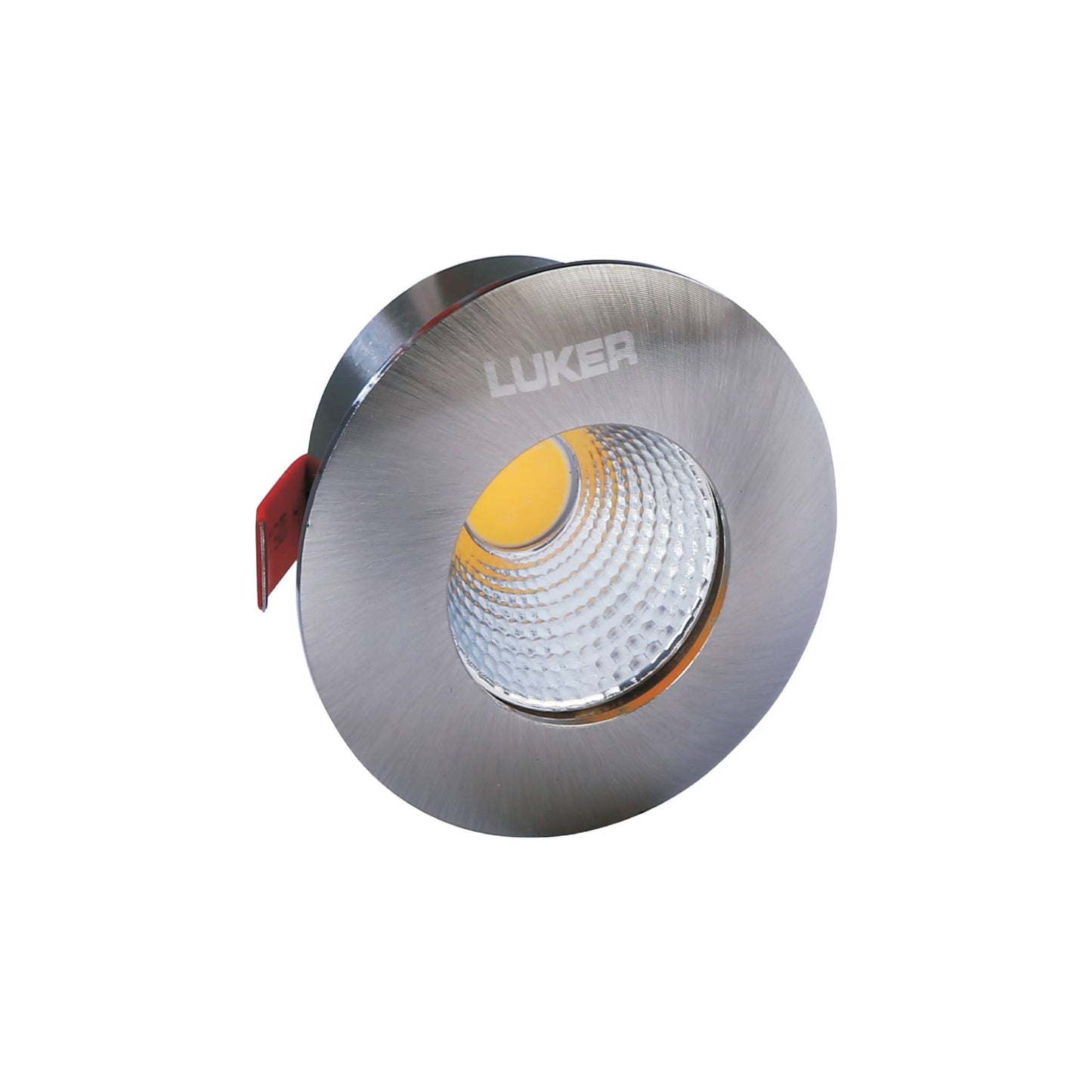 Corvus 3W Round Concealed LED Spot Light | 24° Beam Angle | White Colour | Satin Nickel Finish Aluminium Body | Indoor Spot Lighting