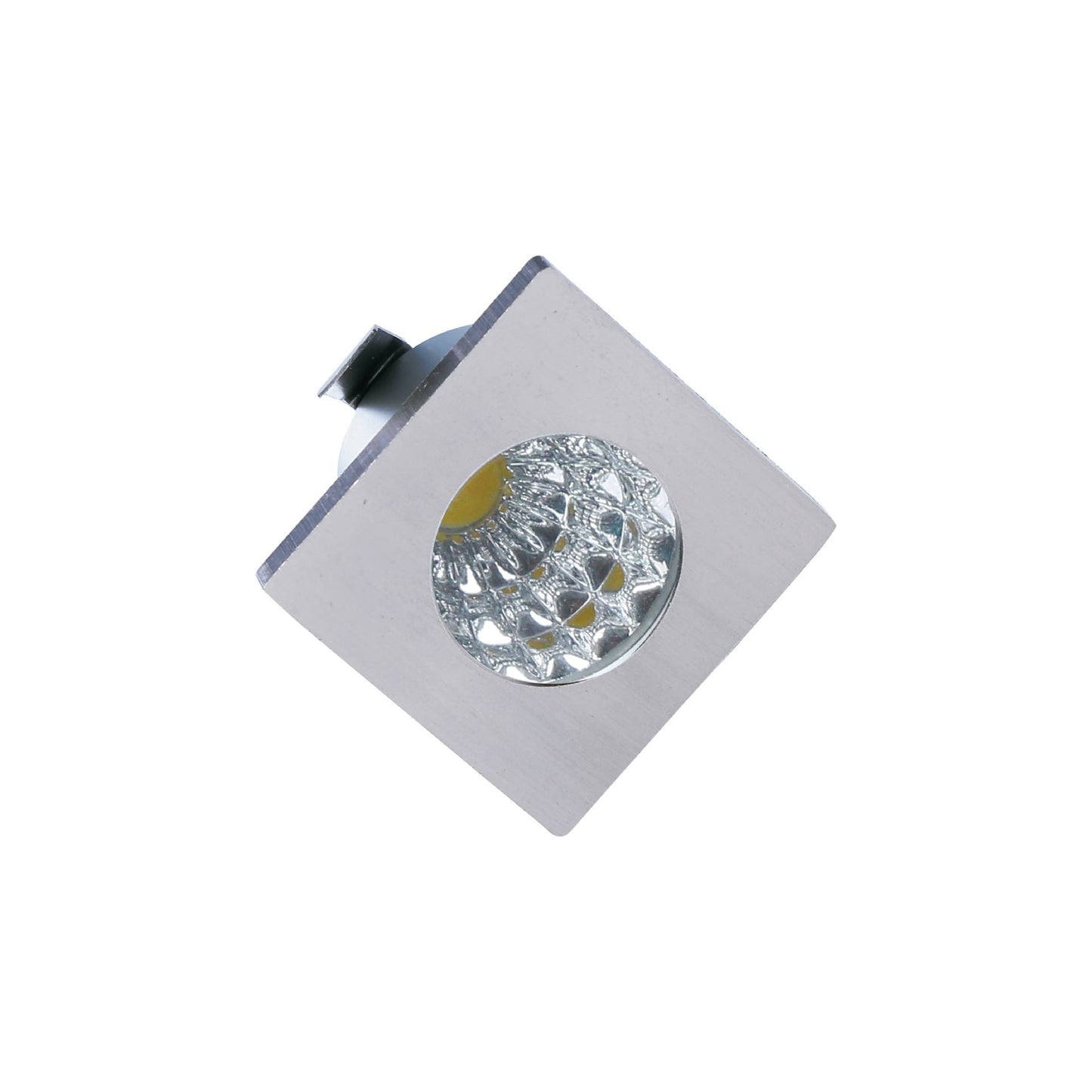 Corvus 1W Square Concealed LED Spot Light | 24° Beam Angle | Warm White Colour | Chrome Finish Aluminium Body | Indoor Spot Lighting