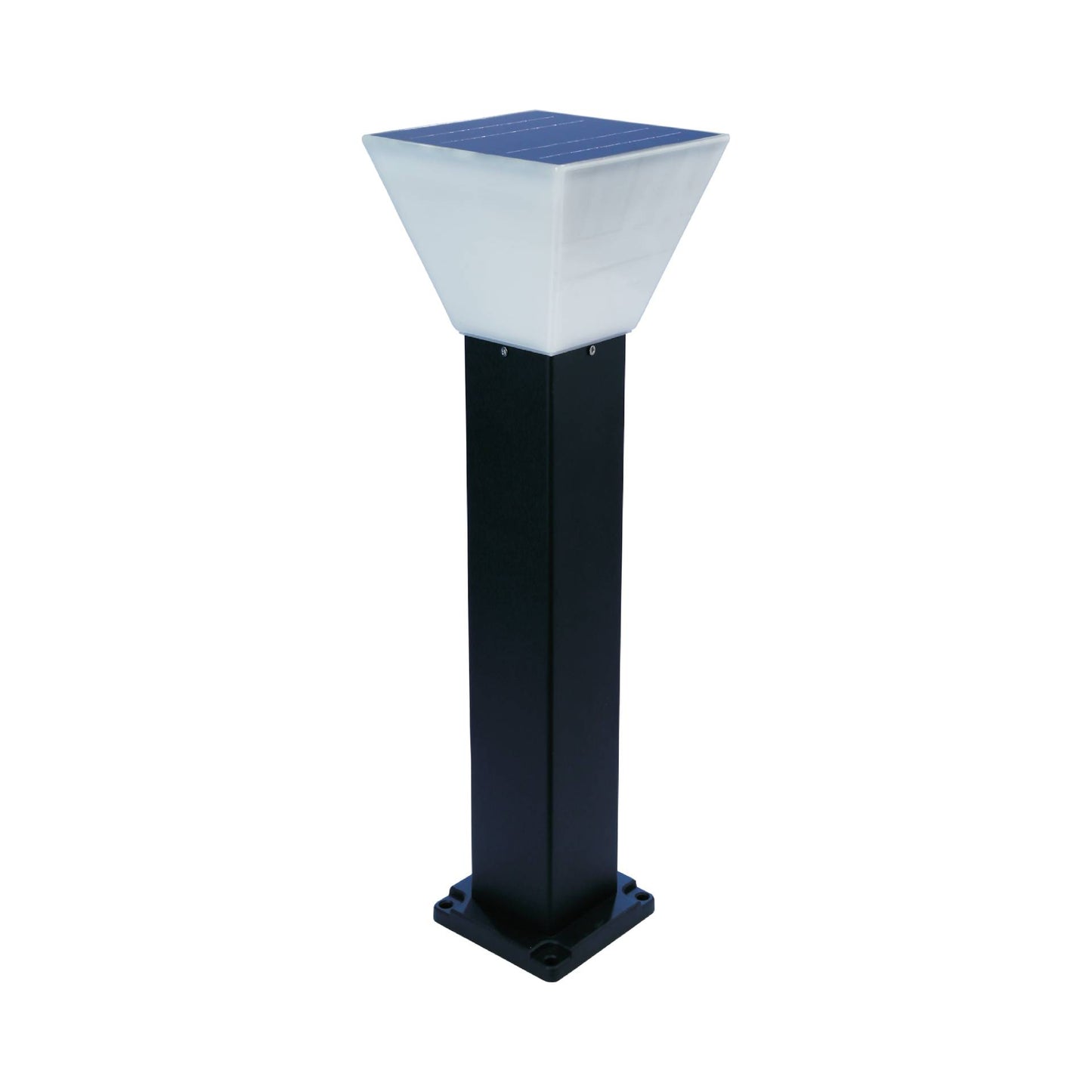 Soltero Solar Garden Light – 6W White + Warm White (2-in-1) Radiance | Round Black ABS Body | Outdoor Garden Light