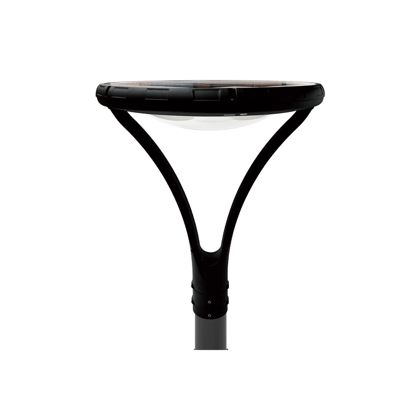 Soltero Solar Post Light – 30W White | Black Aluminium Body | Outdoor Solar Post Light