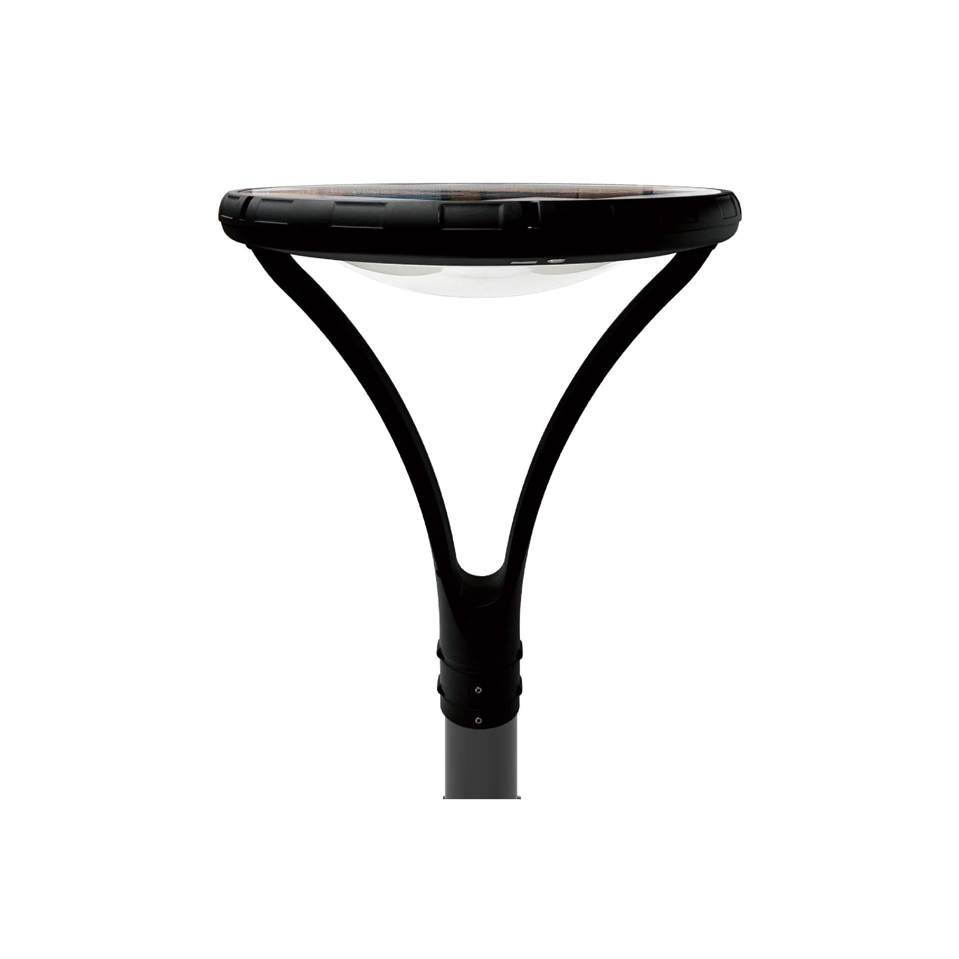 Soltero Solar Post Light – 30W White | Black Aluminium Body | Outdoor Solar Post Light