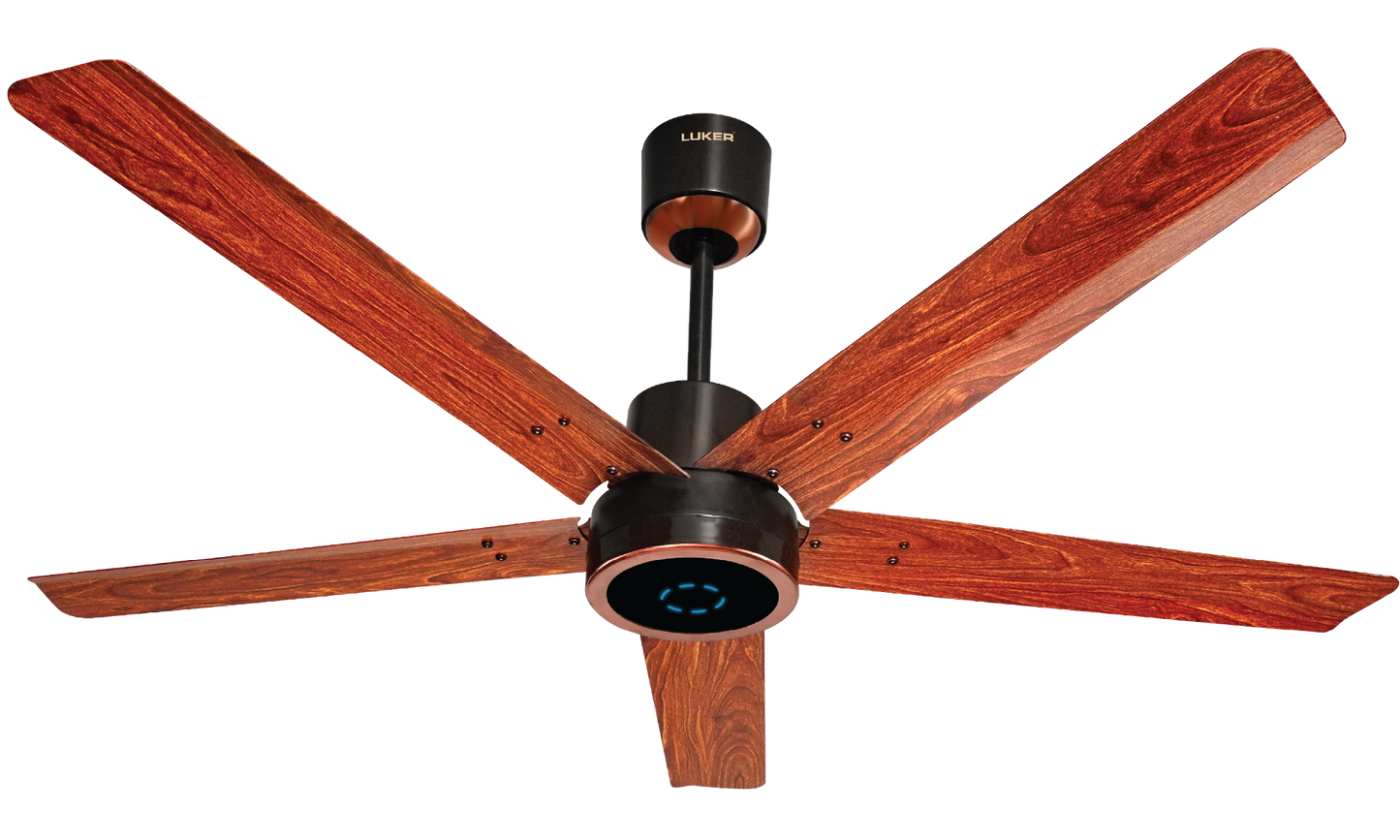 Turbine Wood BLDC Fan with IR Remote | 3-Year Warranty | 1200 mm