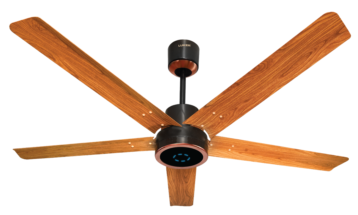 Turbine Wood BLDC Fan with IR Remote | 3-Year Warranty | 1200 mm
